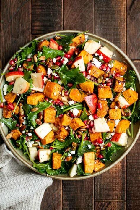 Fall Harvest Salad with Butternut Squash and Apple - Ahead of Thyme