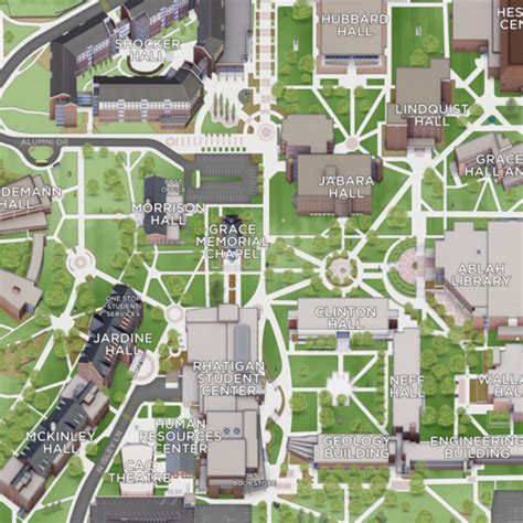 Wichita State University Campus Map Pdf - Printable Map