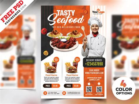 Restaurant Flyer Templates Free PSD | PSDFreebies.com