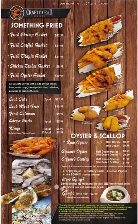 Online Menu of Crafty Crab Coral Springs Restaurant, Coral Springs ...