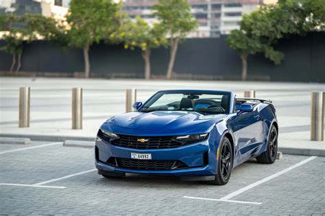 Rent Chevrolet Camaro Convertible Blue in Dubai - Convertible - Octane ...