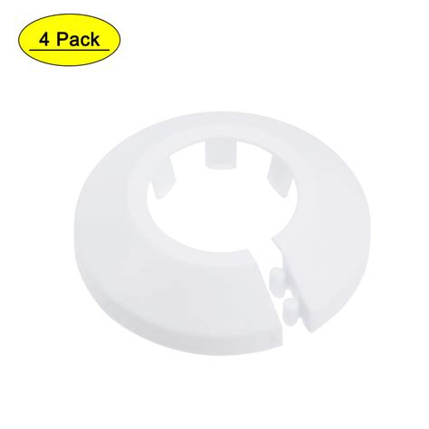 Uxcell 25mm PP Plastic White Water Pipe Cover Decoration 4 Pack - Walmart.com - Walmart.com