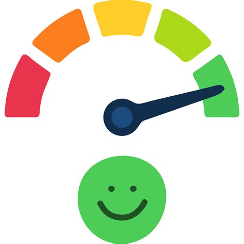 emotion face scale meter illustration. Mood indicator, customer satisfaction survey, feedback ...