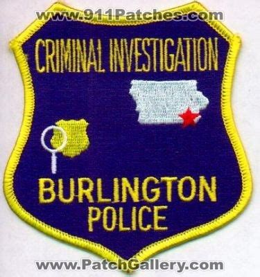 Iowa - Burlington Police Criminal Investigation - PatchGallery.com ...