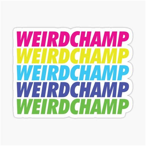 "weirdchamp meme" Sticker for Sale by jonasly | Redbubble