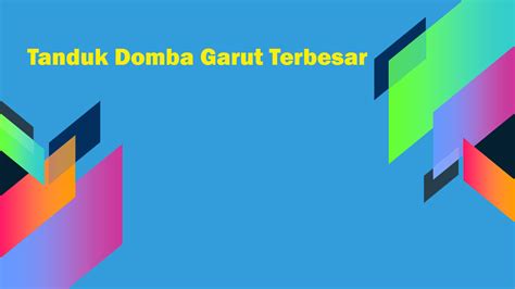 tanduk domba garut terbesar