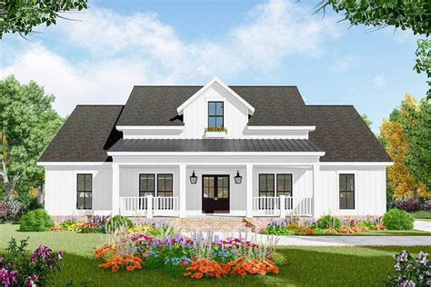 Open Concept 3-Bed Modern Farmhouse Plan - 51186MM | Architectural Designs - House Plans