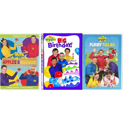 Amazon.com: The Wiggles 3 Pack DVD Set: Apples And Banana's / Big Birthday / Furry Tales (3 Disc ...