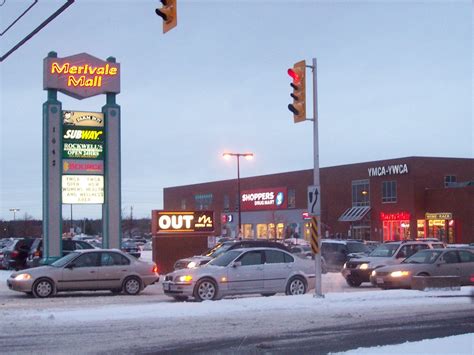 The main parking lot entrance/exit at Merivale Mall. | Flickr