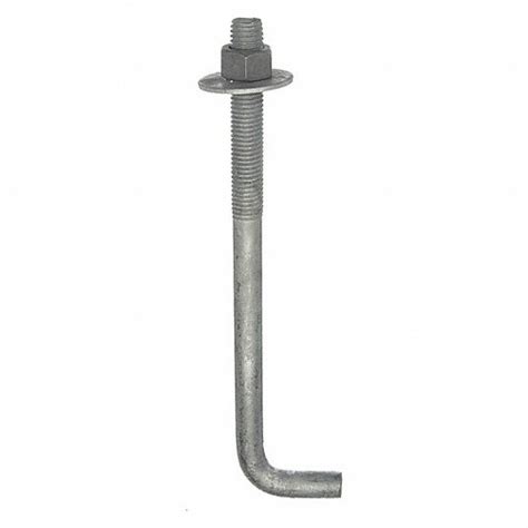 L Hook Anchor Bolt, Steel, Anchor Bolt - 21Y484|45231 - Grainger