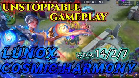 LUNOX - COSMIC HARMONY UNSTOPPABLE IN RANKED GAMEPLAY Mobile Legends• DragonVin • VinPlays - YouTube