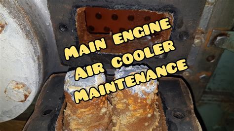 Air cooler of main engine maintenance #marineengineerworks - YouTube