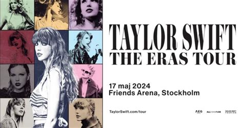 Taylor Swift – The Eras Tour kommer till Sverige - Vad händer i Stockholm