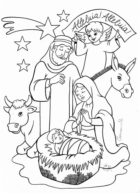 ️Nativity Scene Coloring Pages Pdf Free Download| Goodimg.co