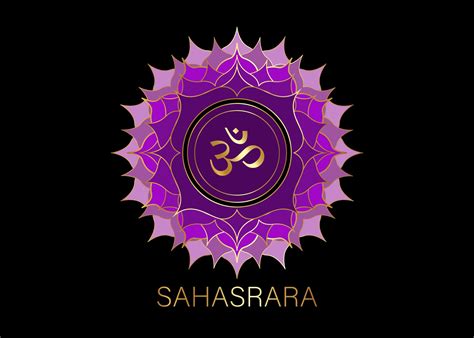 Seventh Chakra Sahasrara Logo Crown Chakra Symbol 2966181, 56% OFF