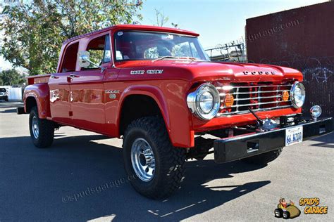 1966 Dodge W200 4x4 Power Wagon Crew Cab Utiline Stepside 318 4bbl 4 Speed for sale - Dodge ...