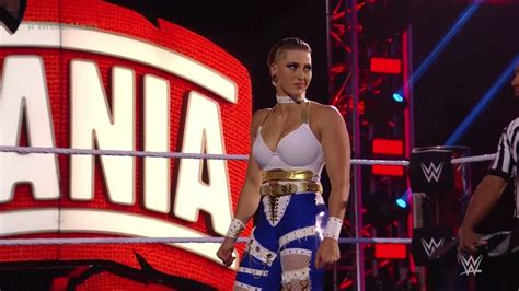 Wrestlemania 36: Rhea Ripley's Ring Gear Pays Homage To Dragonball's Vegeta - GameSpot