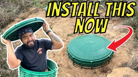 Easy Septic Tank Riser Install - YouTube