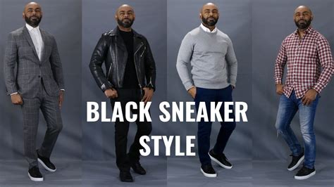 Actualizar 94+ imagen black sneakers for men outfit - Abzlocal.mx