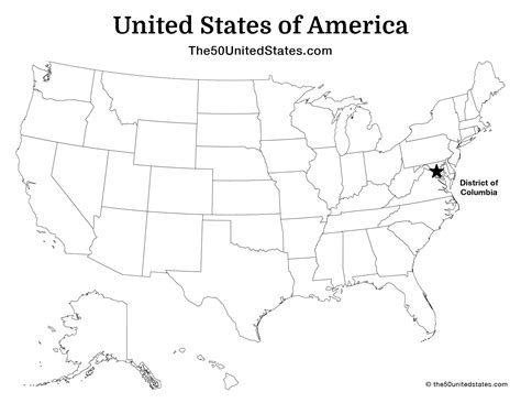 Free Printable Maps of United States | The 50 United States: US State ...