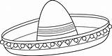 Mexican Sombrero Coloring Page  Coloring Pages Sombrero Funny sketch template