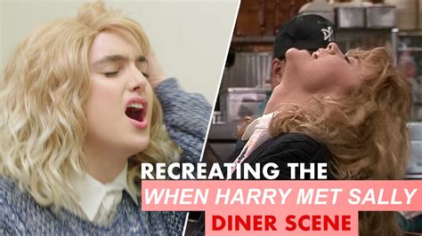 Watch Recreating When Harry Met Sally's Diner Scene in Public | Glamour