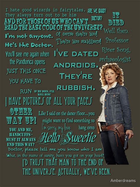 "River Song Quotes" T-shirt by Amberdreams | Redbubble