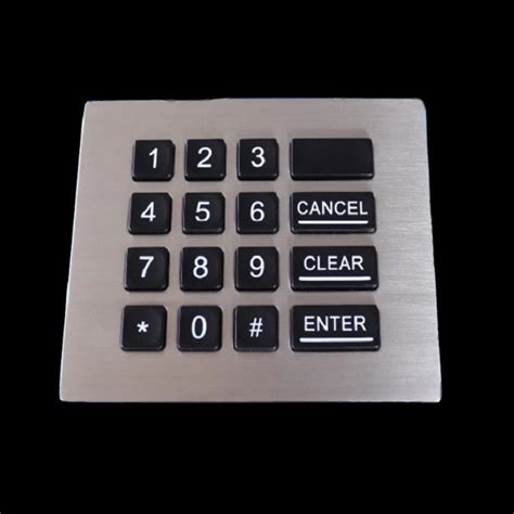 Vending Machine Backlit Numeric Keypad Customizable Layout Shake Proof