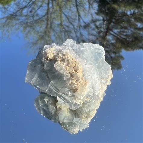 Raw celestite / celestine cluster Approx... - Depop