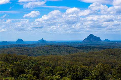 Glass House Mountains from Maleny Botanical Gardens | Flickr