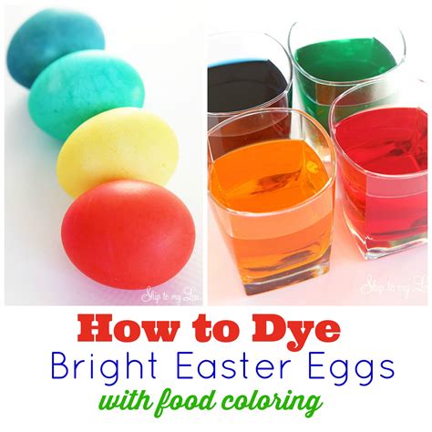 How to dye eggs with food coloring | Skip To My Lou