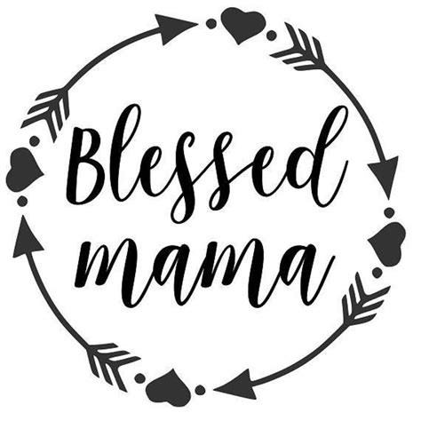 Blessed Mama SVG PDF PNG Jpg Dxf Eps Welcome Silhouette Cricut ...