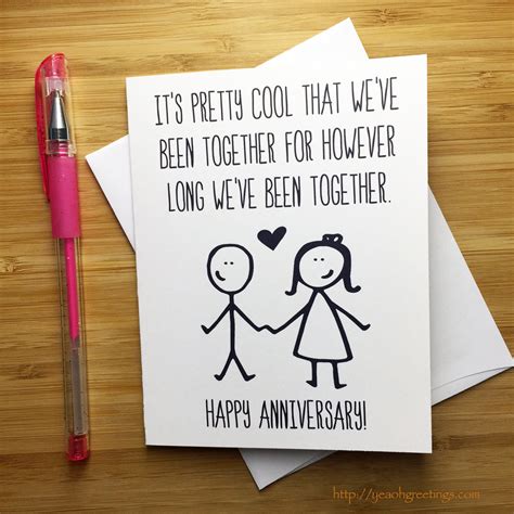 Funny Anniversary Card, Happy Anniversary, Anniversary Card for Him, Funny Love Card, Happy ...