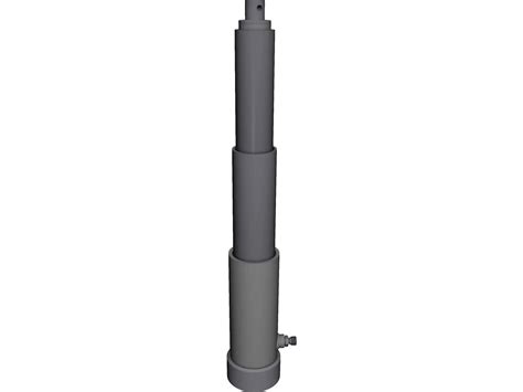 Telescopic Hydraulic Cylinder CAD Model - 3DCADBrowser