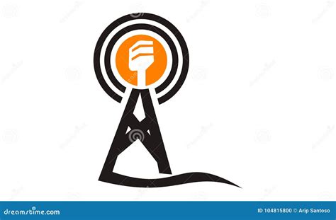 Radio Station Template stock vector. Illustration of global - 104815800