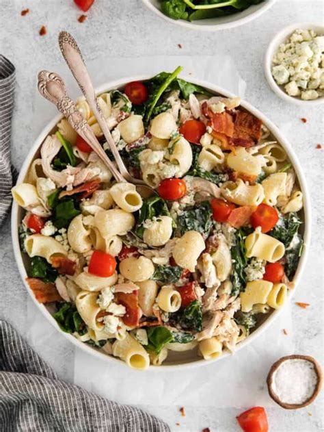 Gorgonzola Chicken Pasta Salad - Cheese Knees 🧀