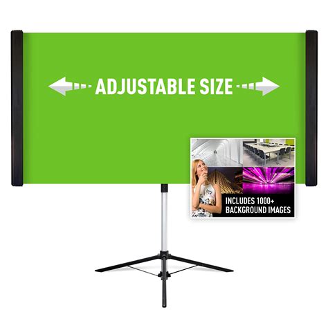 Valera Performer 85 inch Portable Green Screen & Stand, Expandable Wide ...