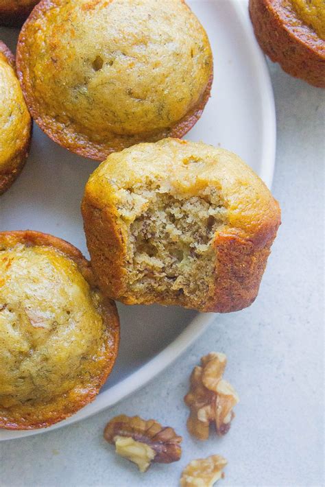 Healthy Banana Nut Muffins - Kathryn's Kitchen