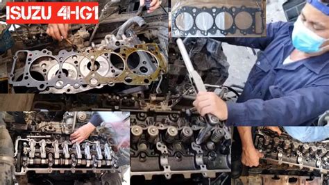 ISUZU 4HG1 NEW HEAD GASKET INSTALLATION COMPLETE PROCESS 👁️ || - YouTube