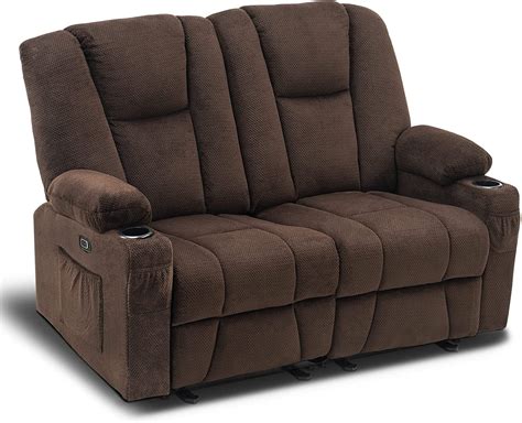 Mcombo Power Loveseat Recliner w/ Massage USB Port for Living Room ...