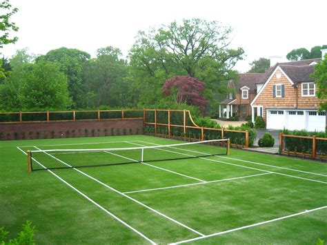 anyone for tennis? | Tennis court backyard, Tennis court, Backyard court