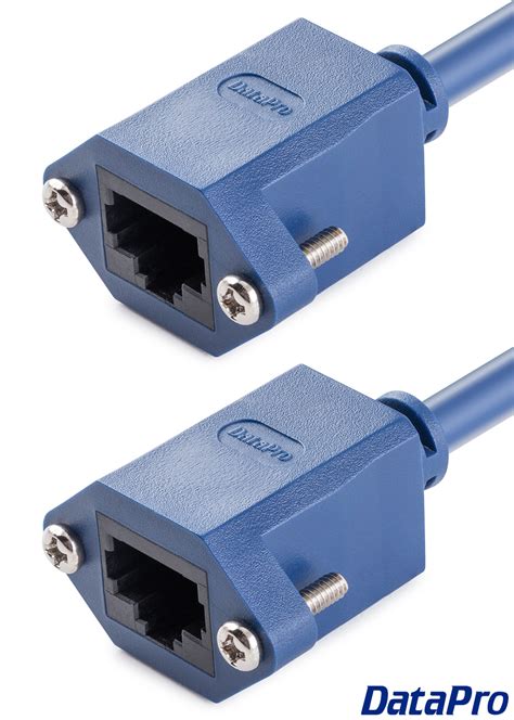 Dual Panel Mount Ethernet RJ45 Cat5e Cable -- DataPro