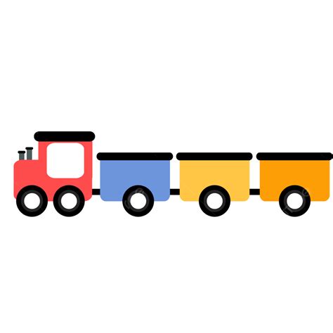 Colorful Train Clipart Transparent Background, Cartoon Color Train Illustration, Hand Painted ...