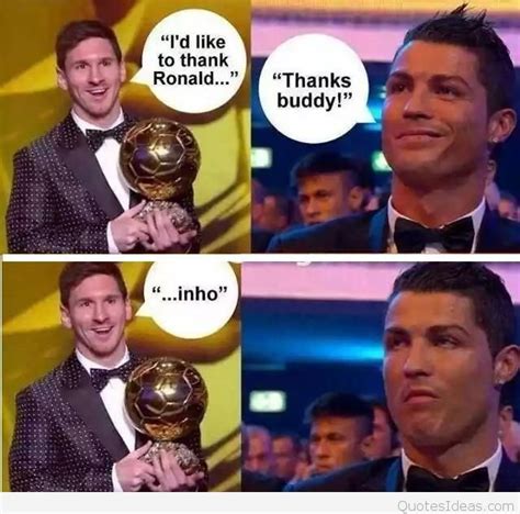 Image result for messi vs ronaldo funny memes | Funny soccer memes ...