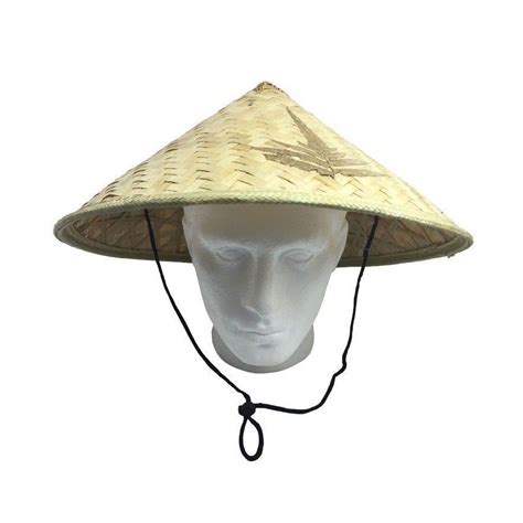 Deluxe VIETNAMESE HAT Traditional Asian Bamboo Sun Cap Halloween Costume Party | eBay