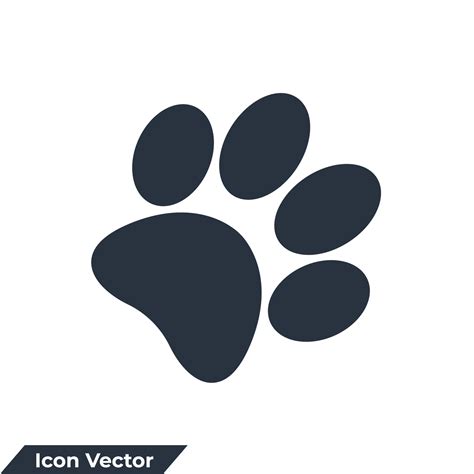 zoology icon logo vector illustration. Paw Print symbol template for ...