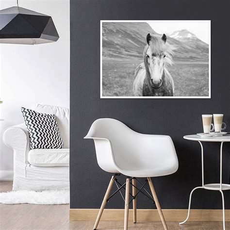 Horse Print Black and White Horse Print Nordic Poster Horse - Etsy