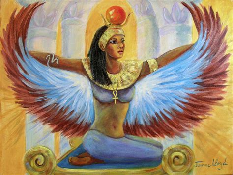 Egyptian Goddess Isis Painting by Jeanne Lloyd - Pixels