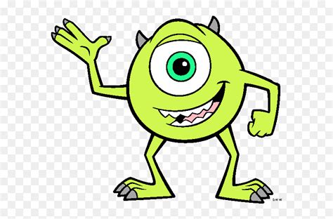 Mike Wazowski Eye Clip Art - Mike Monster Inc Drawing, HD Png Download ...