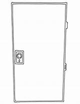 Door Coloring Page sketch template